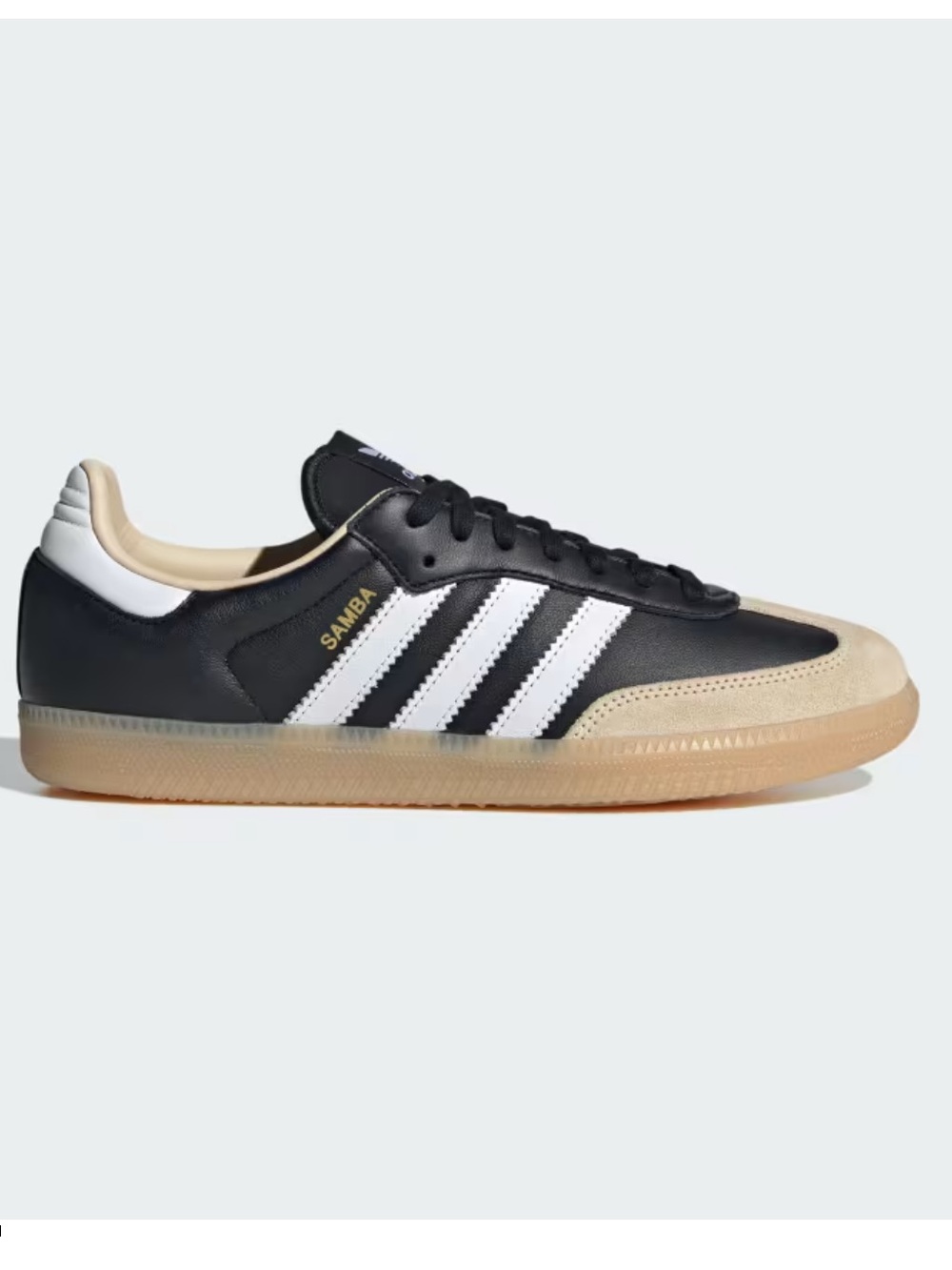 adidas Originals Woman’s Samba Sneakers Size 8 in Black, White & Gum